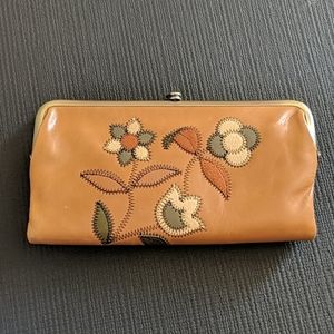 Leather hobo clutch NWT